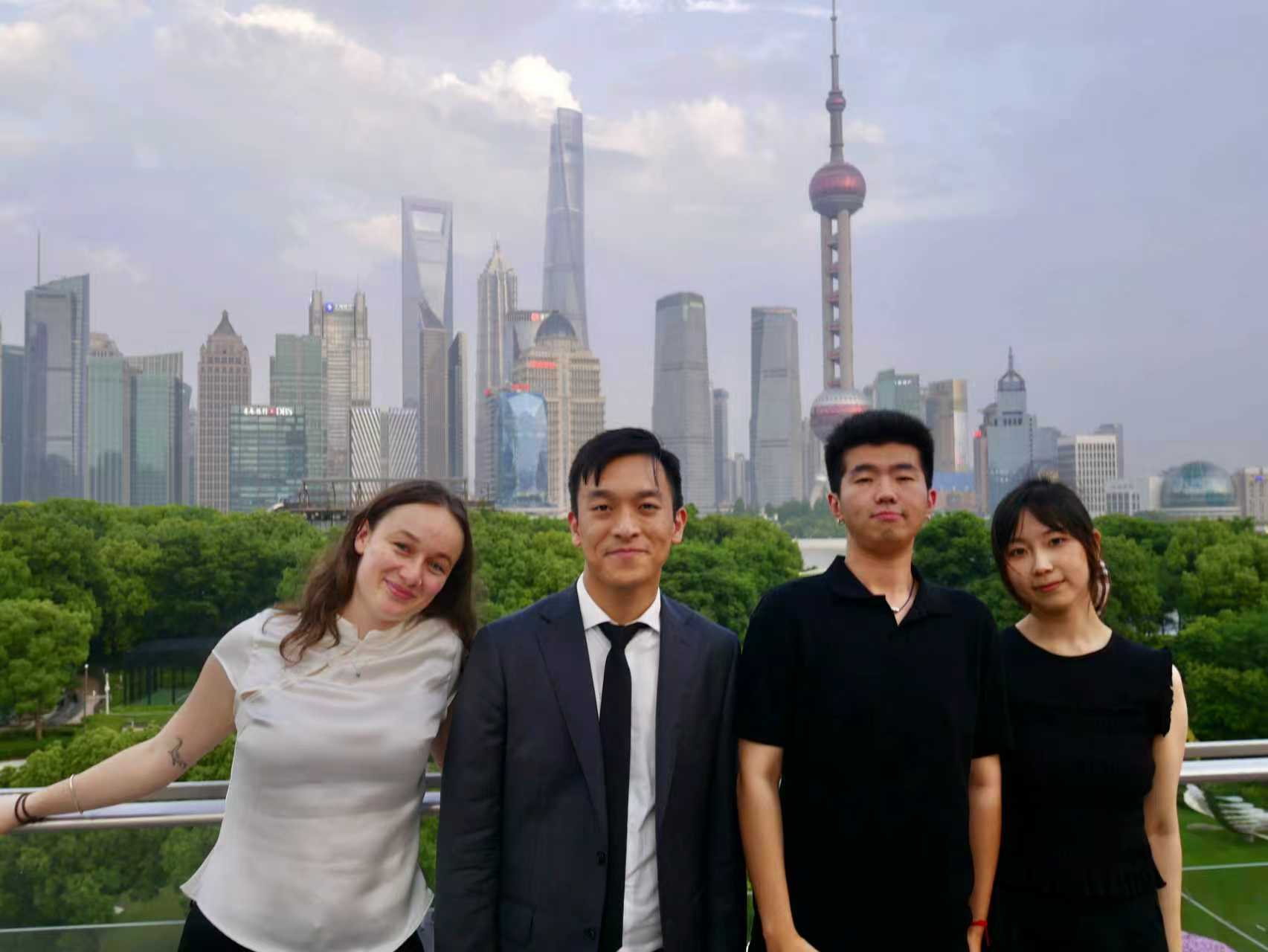 L-R: Mia Woodfall, Khoa Le, Lihong Sun, Jinghan Yang. 