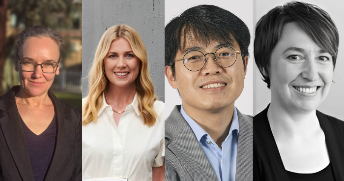 (L-R) Dr Nano Langenheim, Dr Rebecca Morris, Associate Professor Gang Li and Professor Emily Nicholson.