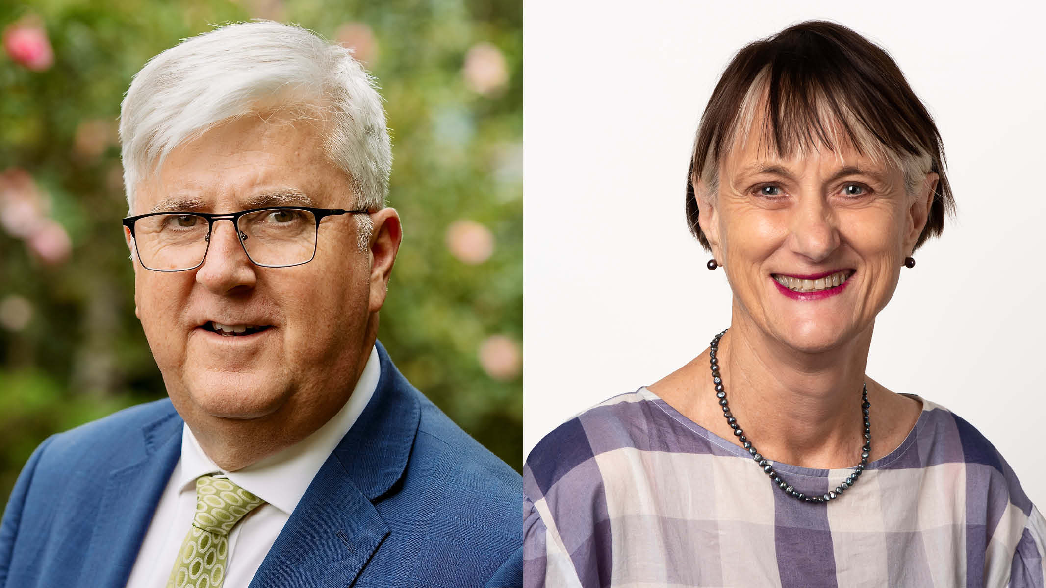 Associate Professor Christopher Marshall and Professor Rachel Fensham.