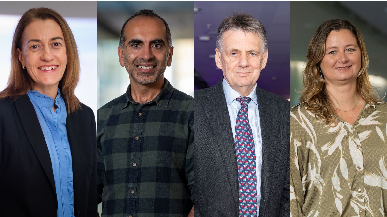 L-R: Professor Sarah Jane-Dawson, Professor Sant-Rayn Pasricha, Professor Alan Cowman, Dr Belinda Phipson. Image: WEHI and Peter MacCallum Cancer Centre