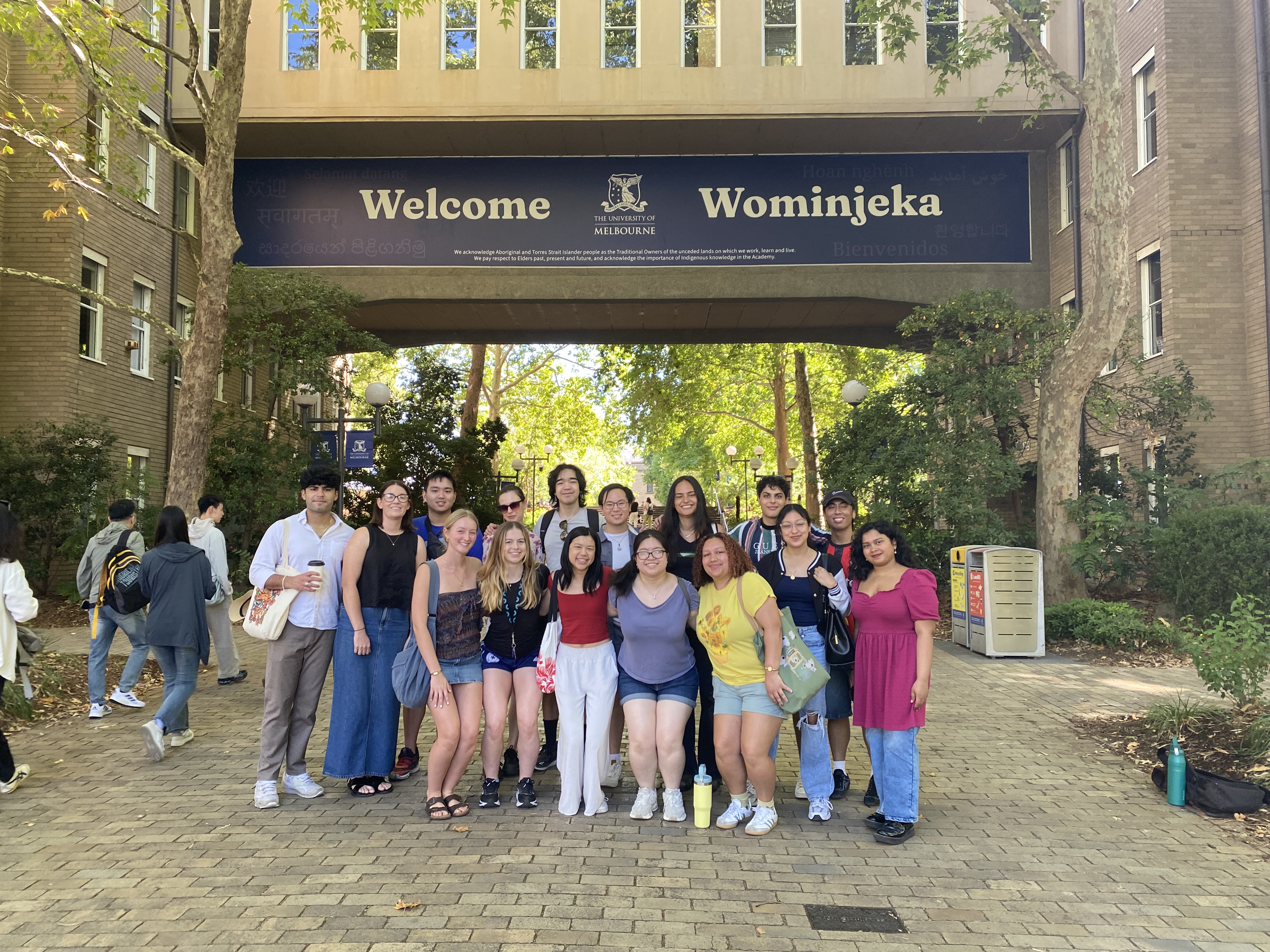 Fifteen high-achieving undergraduates have arrived at the University of Melbourne to study alongside Australian peers for the semester.