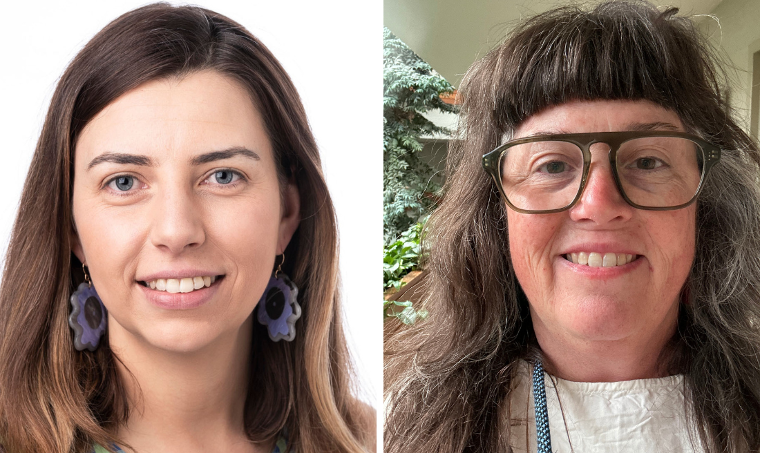L-R: Dr Elena Balcaite and Dr Kathryn Coleman.