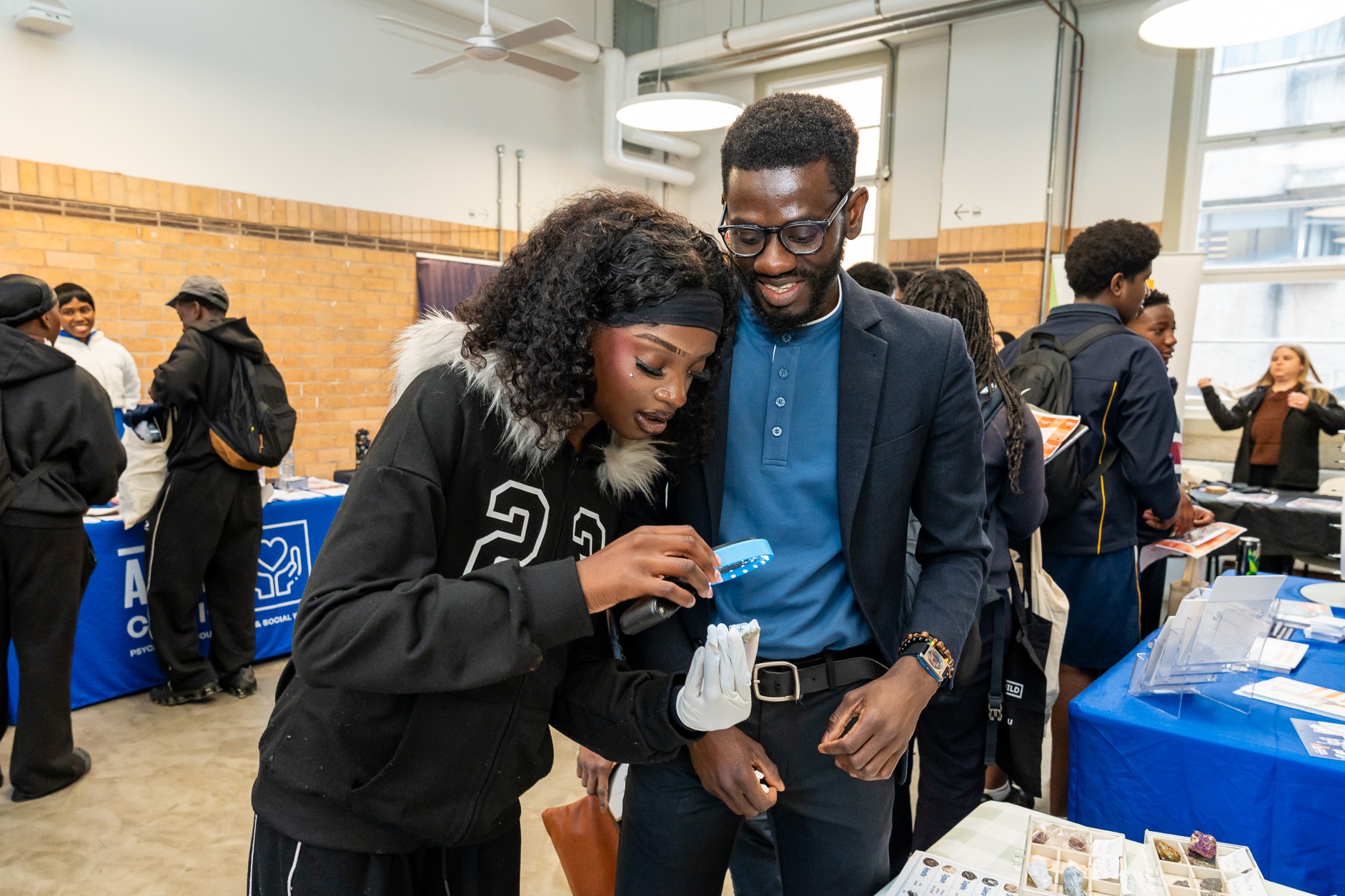 Students learnt about minerals and how STEM can help protect the environment. Picture: David Darlington, Grid 9 Photos